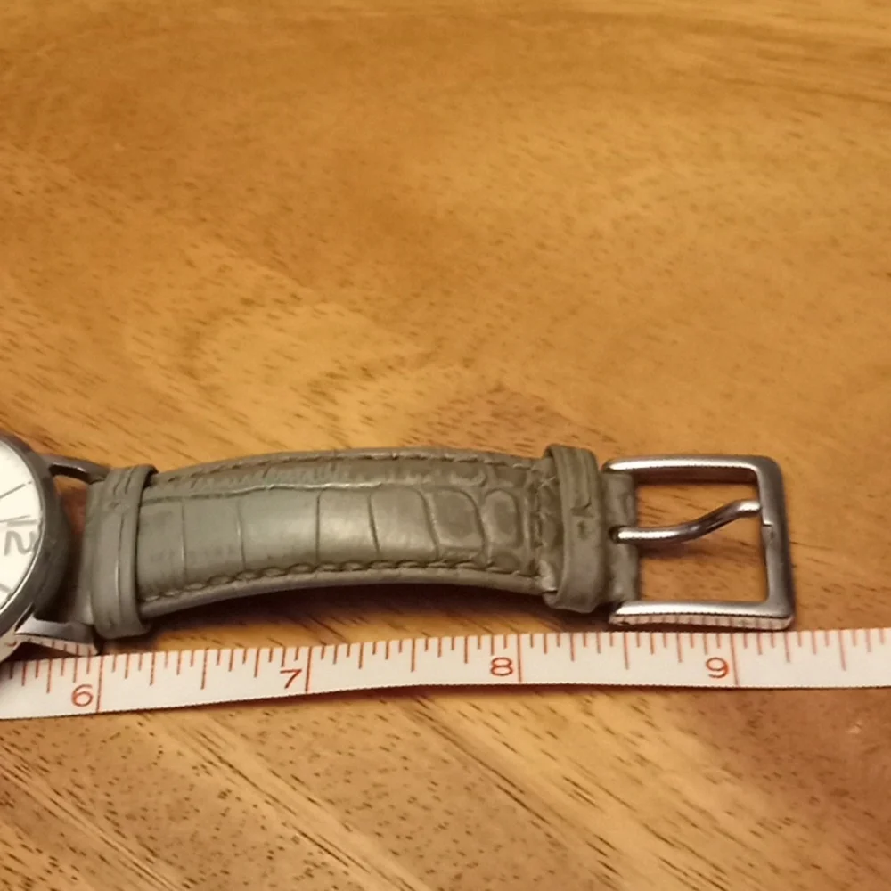 DKNY Donna Karen Watch w/Gray Leather Band